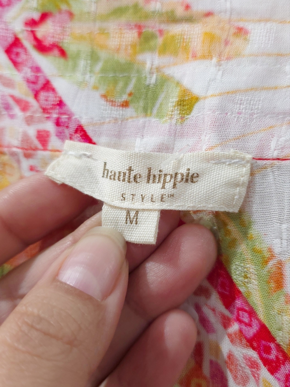 Haute Hippie Vibrant Multicolor Pineapple Floral Tie-Waist Kimono Cardigan, Nwot - Picture 5 of 16
